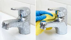 Como devolver facilmente o brilho ao lavatório e à torneira: um remédio inesperado