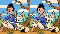 Teste de atenção: encontre todas as diferenças na imagem da raposa em 23 segundos