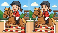 Desafio: consegue encontrar as 3 diferenças na imagem da rapariga a cavalo em 47 segundos?